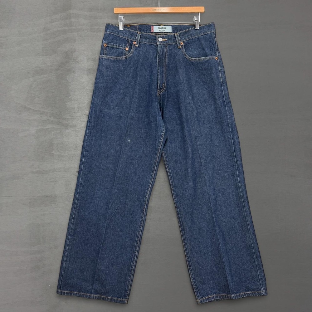 RARE Levi's 599 Giant Fit SilverTab Vintage Blue Jeans Wide Leg Baggy 31 x 30